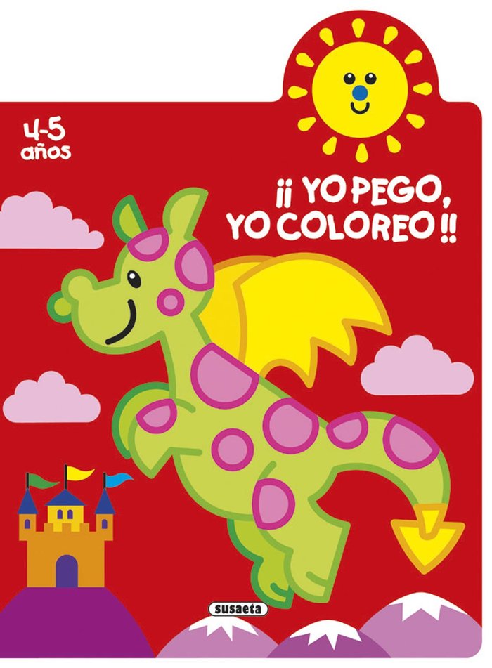 ¡YO PEGO, YO COLOREO! 4-5 AÑOS, de BUSQUETS, JORDI | portada del libro