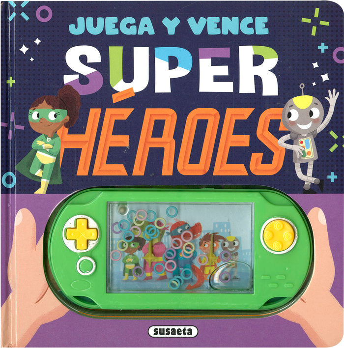 JUEGA Y VENCE. SUPER HEROES, de VVAA | portada del libro