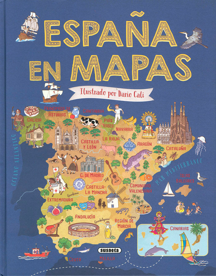 ESPAÑA EN MAPAS, de DELGADO NARES, ANA | portada del libro