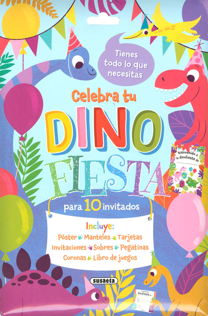 CELEBRA TU DINOFIESTA, de SUSAETA, EQUIPO | portada del libro