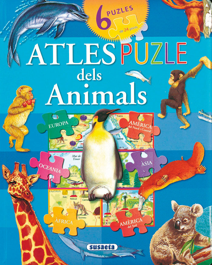 ATLES PUZLE DELS ANIMALS, de SUSAETA, EQUIP | portada del libro