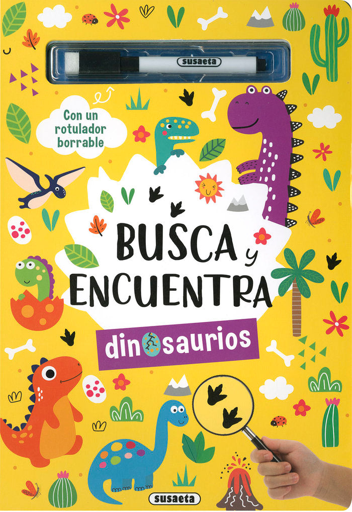 BUSCA Y ENCUENTRA LOS DINOSAURIOS, de EDICIONES, SUSAETA | portada del libro