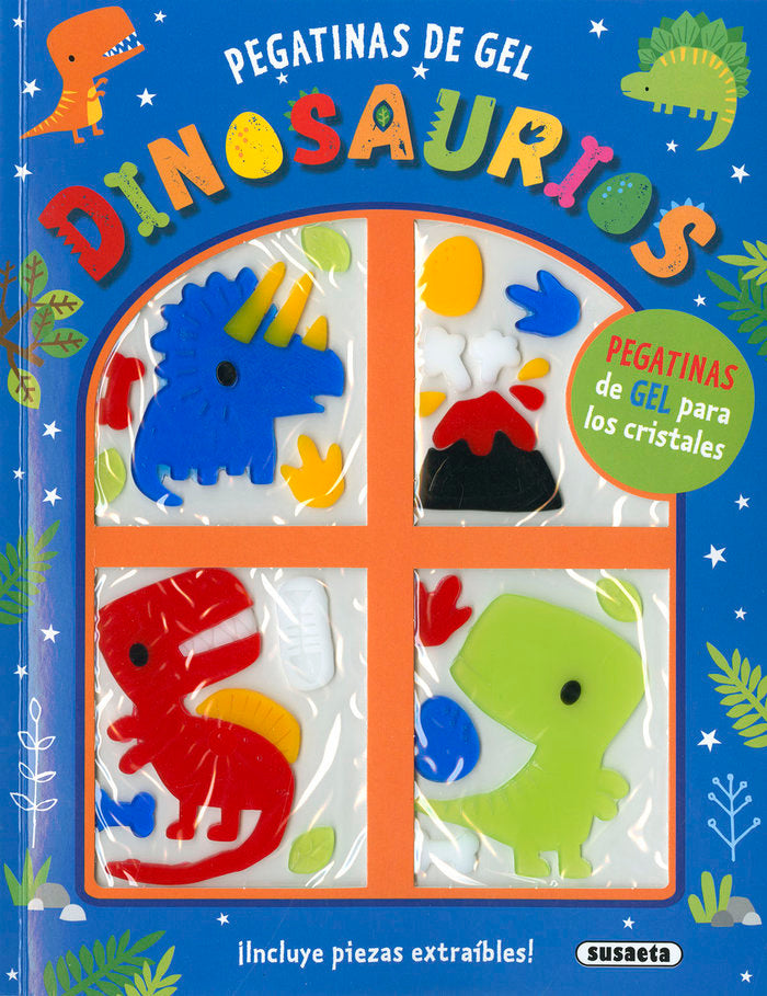 DINOSAURIOS - PEGATINAS DE GEL, de EDICIONES, SUSAETA | portada del libro
