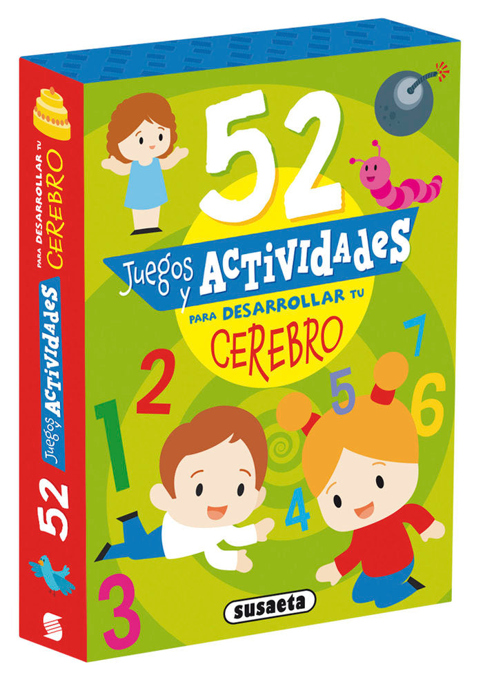 52 JUEGOS Y ACTIVIDADES PARA DESARROLLAR TU CEREBRO, de EDICIONES, SUSAETA | portada del libro