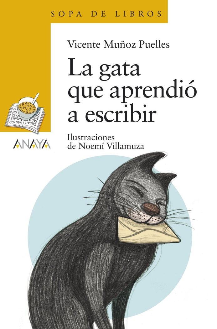 La gata que aprendió a escribir, de Muñoz Puelles, Vicente | portada del libro