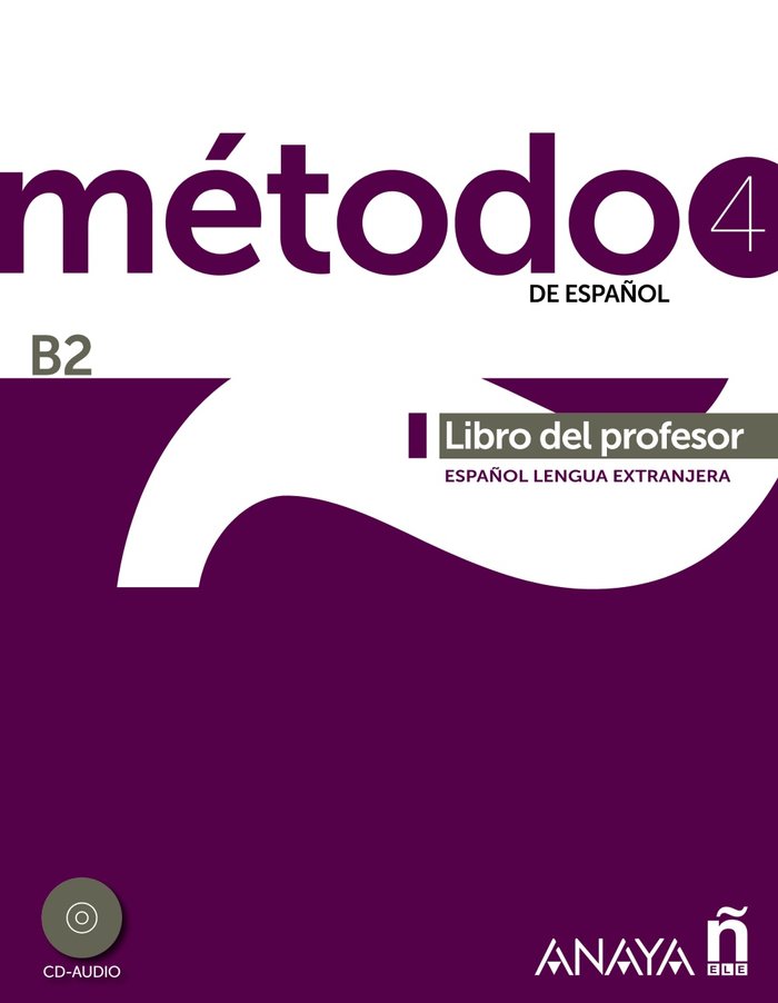 Método 4 de español. Libro del profesor B2, de Peláez Santamaría, Salvador | portada del libro