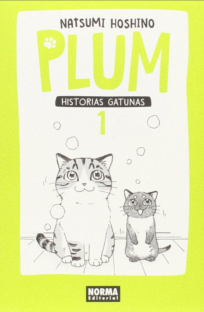 Plum historias gatunas 1, de Hoshino | portada del libro