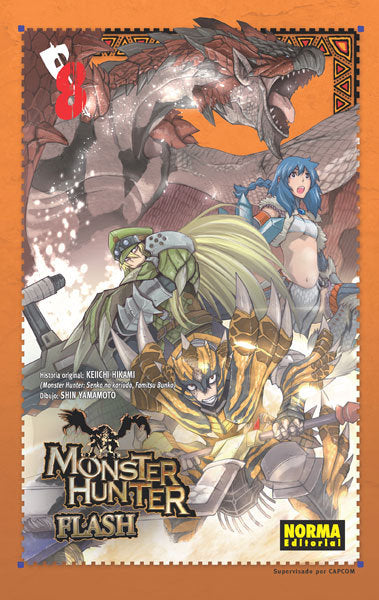 MONSTER HUNTER FLASH! 08, de Hikami | portada del libro