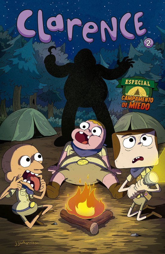 Clarence 2. Especial campamento de miedo, de Fridolfs | portada del libro