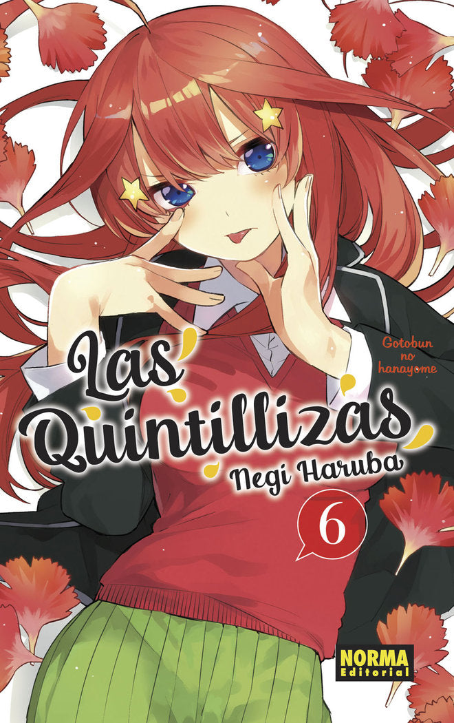 LAS QUINTILLIZAS 6, de NEGI HARUBA | portada del libro