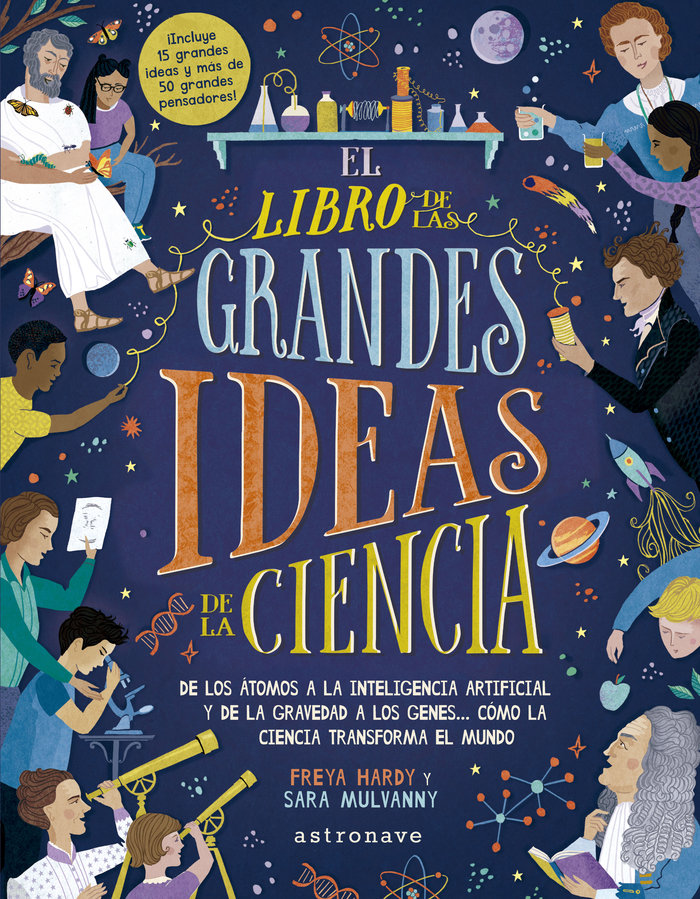 EL LIBRO DE LAS GRANDES IDEAS DE LA CIENCIA, de FREYA HARDY | portada del libro