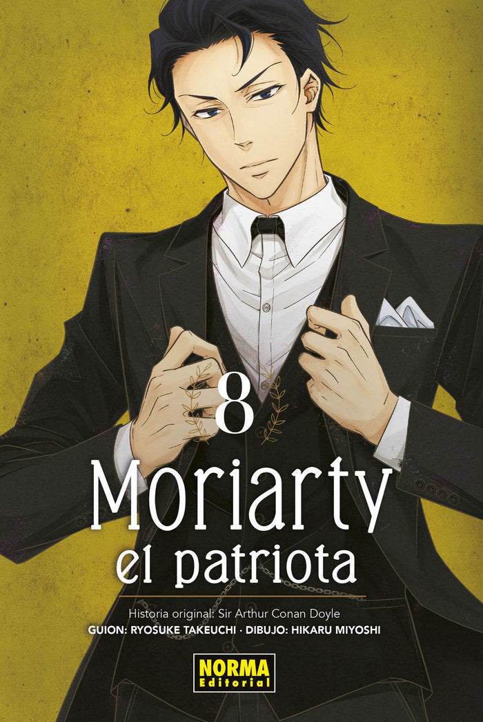 MORIARTY EL PATRIOTA 08, de RYOSUKE TAKEUCHI#HIKARU MIYOSHI | portada del libro