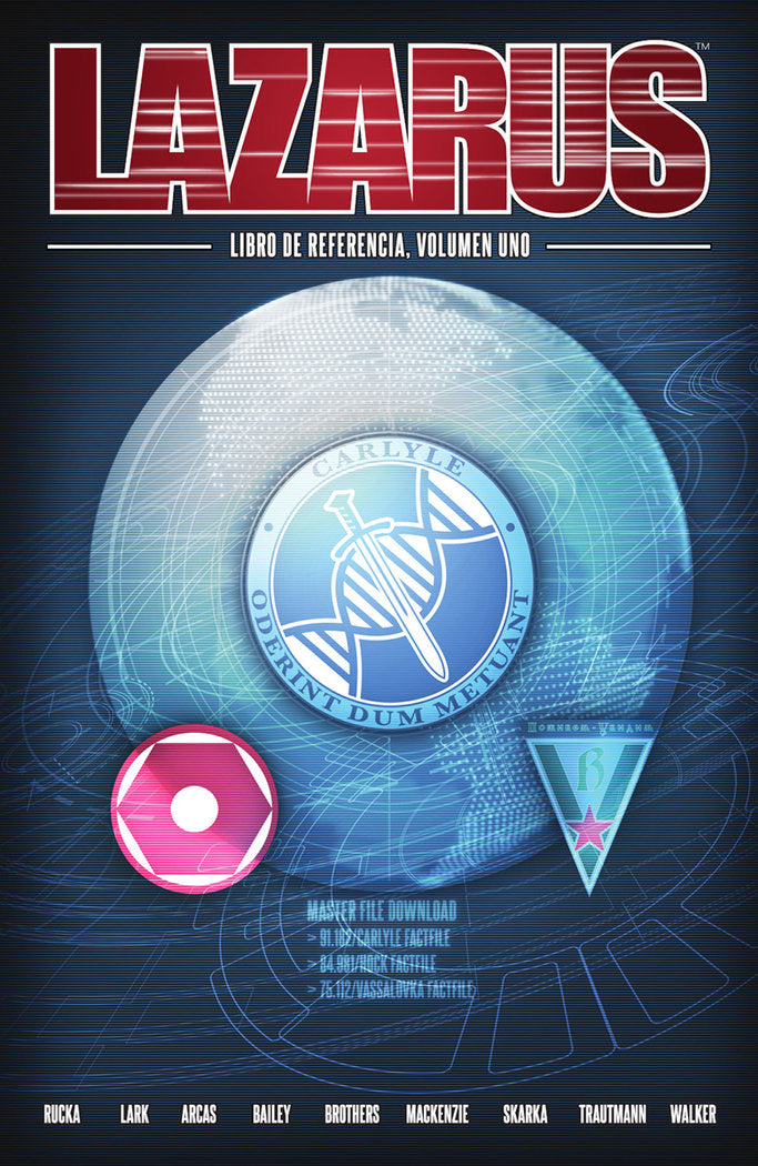 LAZARUS. EL LIBRO DE REFERENCIA 1, de GREG RUCKA#MICHAEL LARK | portada del libro