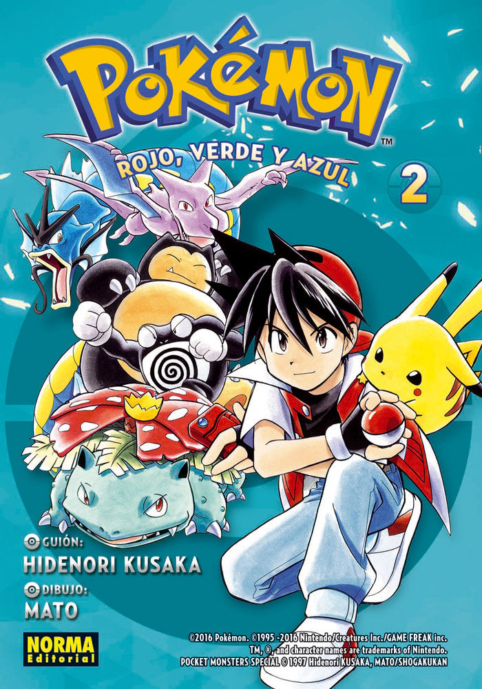 POKEMON 02. ROJO, VERDE Y AZUL 02 (NUEVO PVP), de KUSAKA | portada del libro