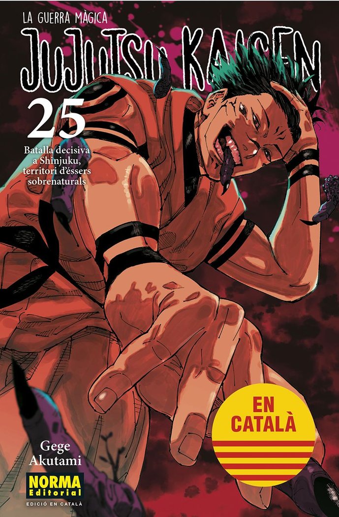 JUJUTSU KAISEN 25 CATALA, de AKUTAMI | portada del libro