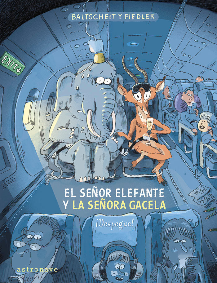 EL SEÑOR ELEFANTE Y LA SEÑORA GACELA DESPEGUE, de MARTIN BALTSCHEIT | portada del libro