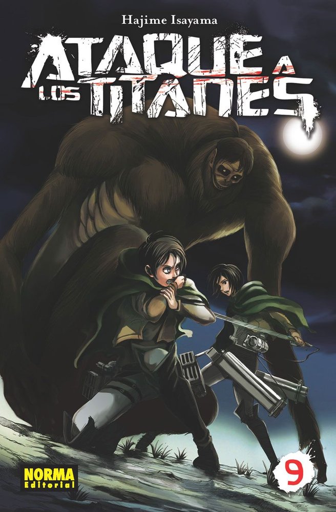 ATAQUE A LOS TITANES 9, de HAJIME ISAYAMA | portada del libro