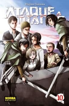 ATAQUE A LOS TITANES 10 (NUEVO PVP), de HAJIME ISAYAMA | portada del libro