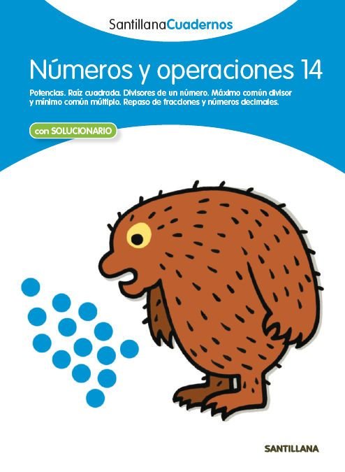 NÚMEROS Y OPERACIONES 14 SANTILLANA CUADERNOS, de Varios autores | portada del libro