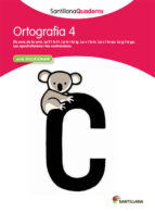 ORTOGRAFIA 4 AMB SOLUCIONARI SANTILLANA QUADERNS, de Varios autores | portada del libro