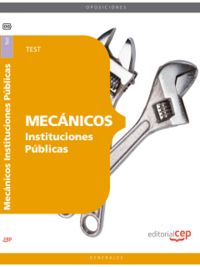 Mecánicos Instituciones Públicas. Test, de Elisa Nieves Viggiano Maldonado | portada del libro