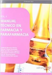 Manual Técnico en Farmacia y Parafarmacia. Vol. II., de Varios autores | portada del libro