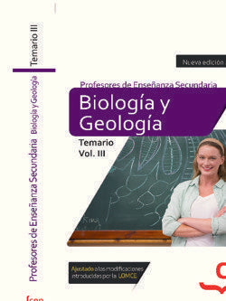 Cuerpo de Profesores de Enseñanza Secundaria. Biología y Geología. Temario Vol. III., de Varios autores | portada del libro