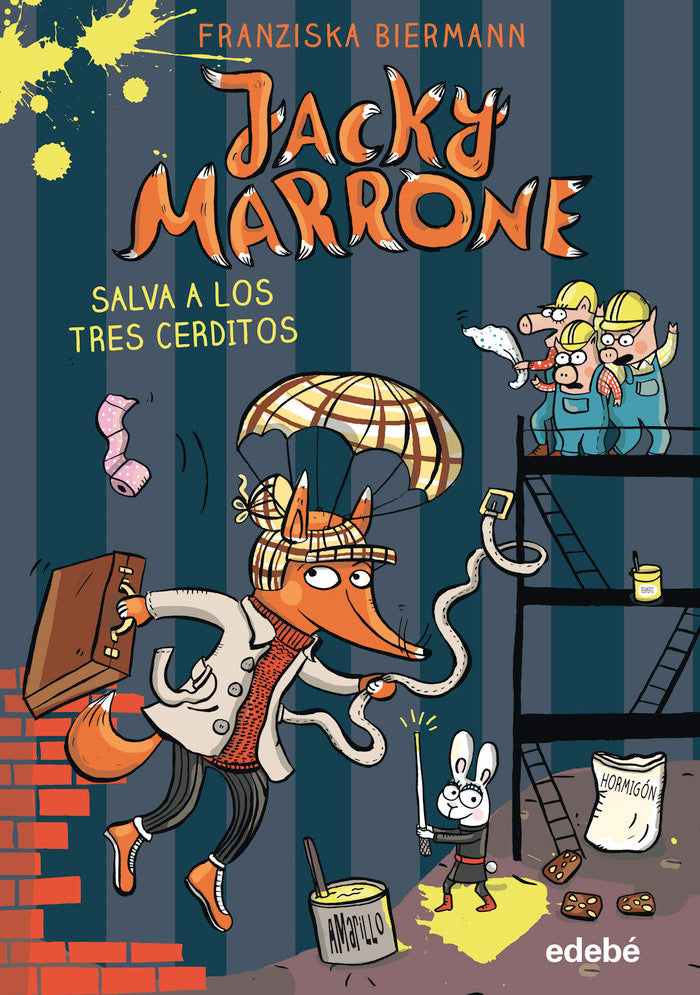 Jacky Marrone salva a los Tres Cerditos, de Biermann, Franziska | portada del libro