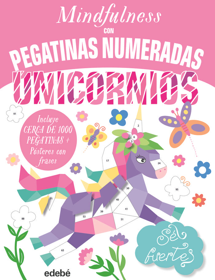 MINDFULNESS con pegatinas numeradas: UNICORNIOS, de VARIOS AUTORES | portada del libro