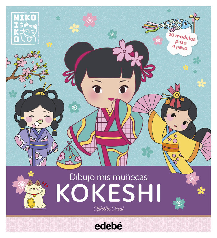 DIBUJO MIS MUÑECAS KOKESHI, de ORTAL, OPHELIE | portada del libro