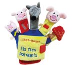ELS 3 PORQUETS I EL LLOP LLIBRE GUANT, de Varios autores | portada del libro