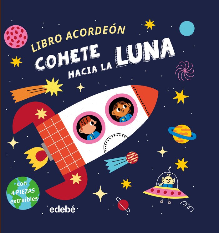 COHETE HACIA LA LUNA LIBRO ACORDEON, de QUARTO | portada del libro