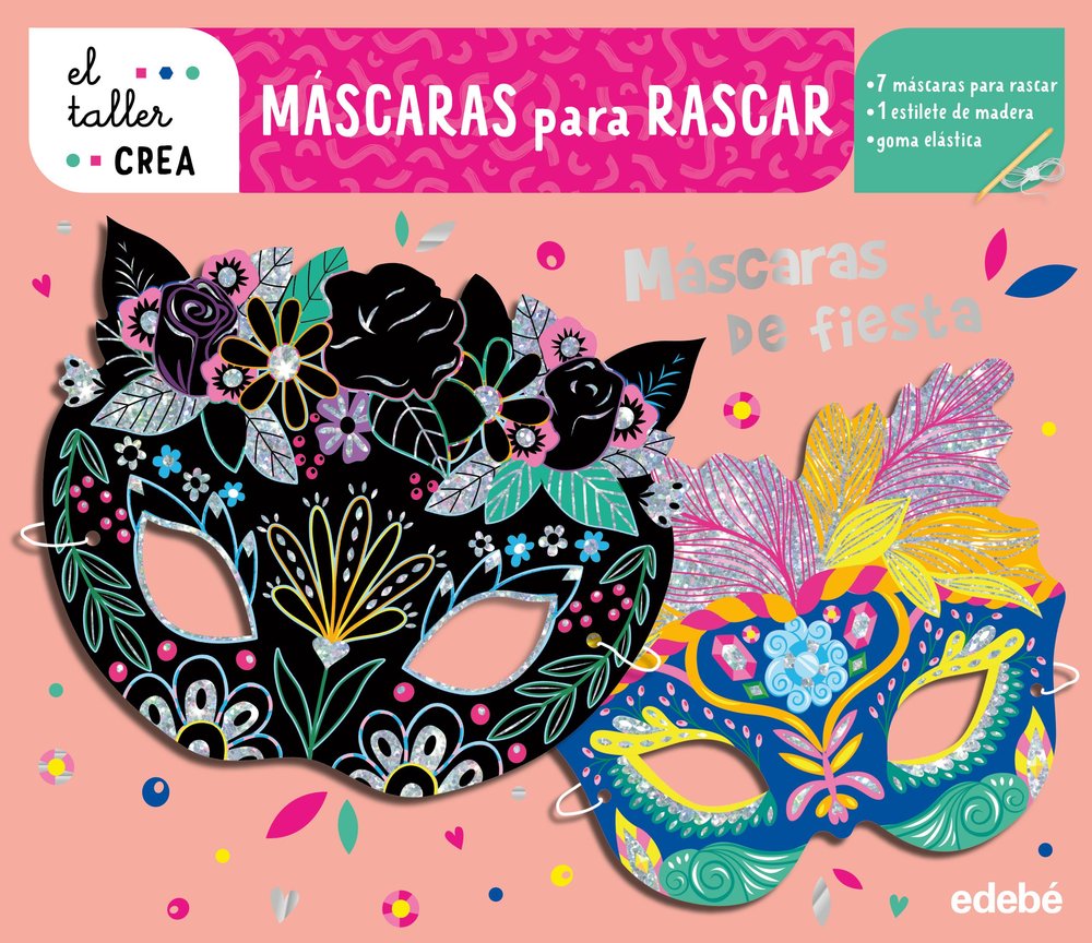 MASCARAS PARA RASCAR. MASCARAS DE FIESTA, de VARIOS AUTORES | portada del libro