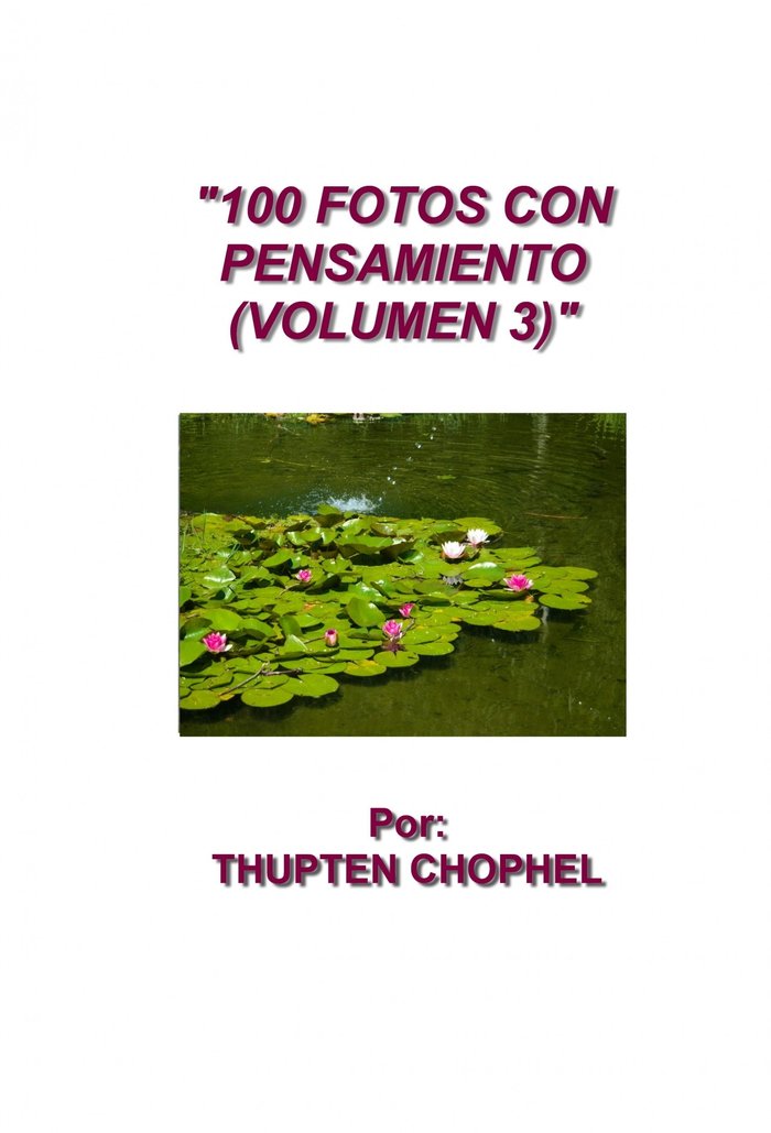 100 fotos con pensamiento (volumen 3), de Chophel, Thupten | portada del libro