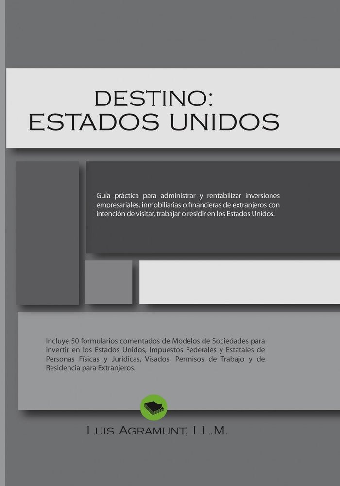 Destino: Estados Unidos, de LUIS AGRAMUNT | portada del libro