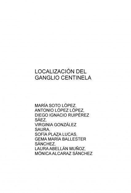 LOCALIZACIÓN DEL GANGLIO CENTINELA, de LÓPEZ,ANTONIO | portada del libro