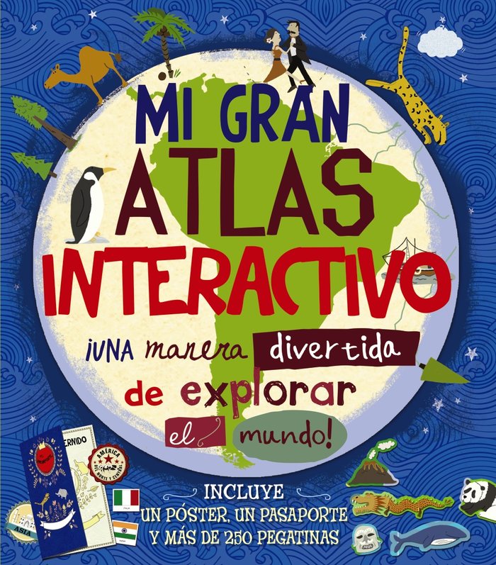 Mi gran atlas interactivo, de Slater, Jenny | portada del libro