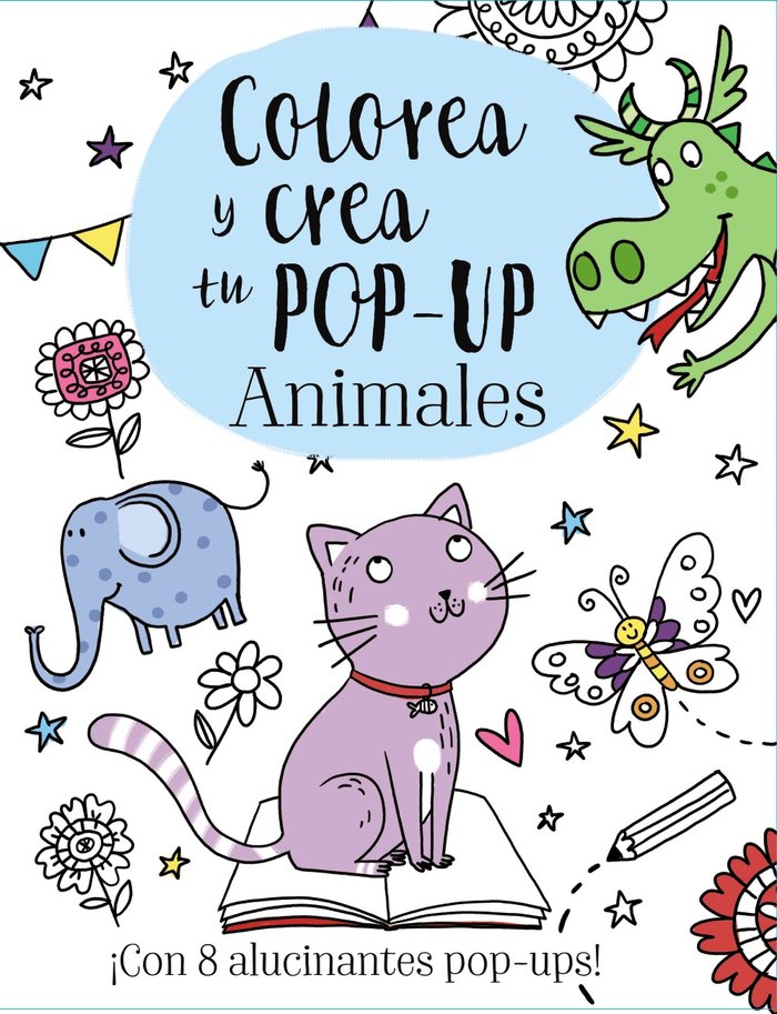 Colorea y crea tu Pop-up. Animales, de Golding, Elizabeth | portada del libro