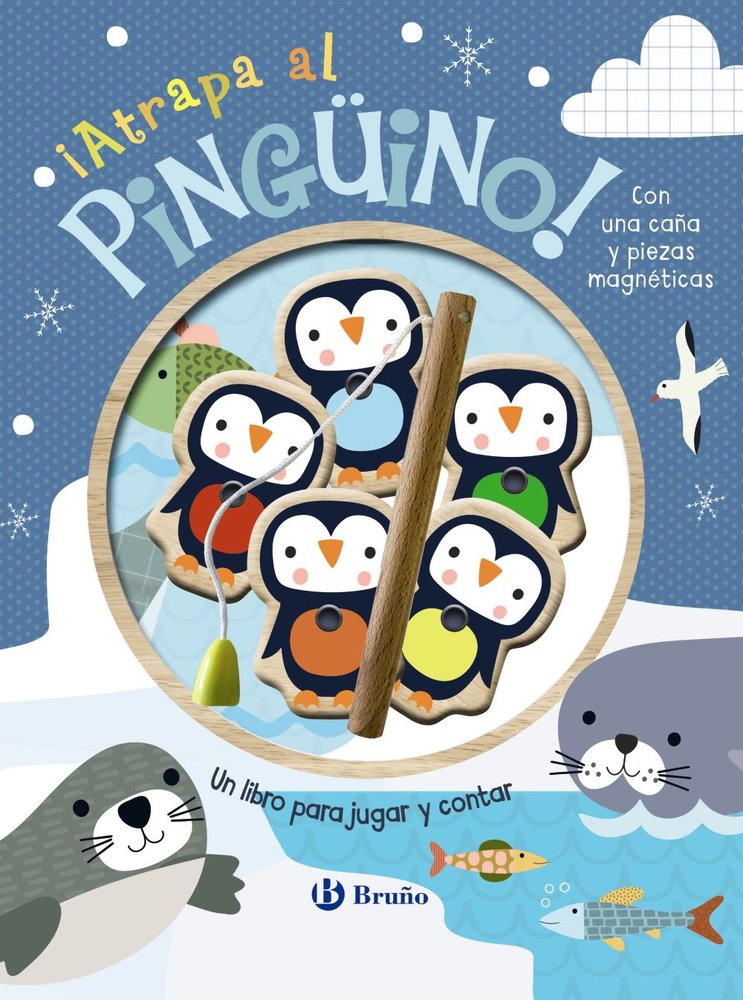 ATRAPA AL PINGUINO UN LIBRO PARA JUGAR Y CONTAR, de BROOKS, SUSIE | portada del libro