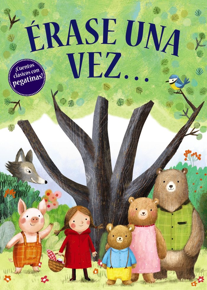 ERASE UNA VEZ CUENTO CON PEGATINAS, de MITCHELL, HANNAH | portada del libro