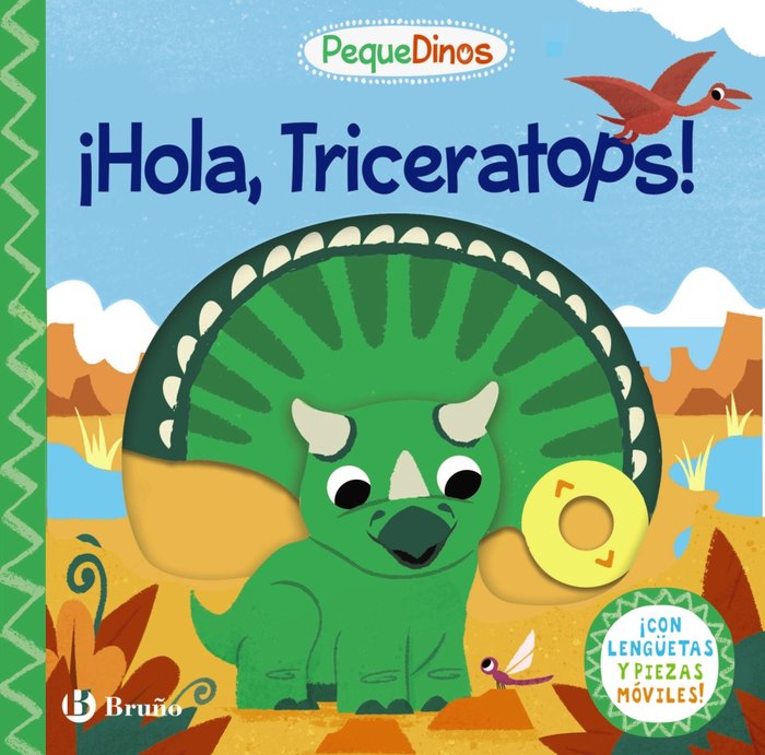 PEQUEDINOS HOLA TRICERATOPS, de VARIOS AUTORES | portada del libro