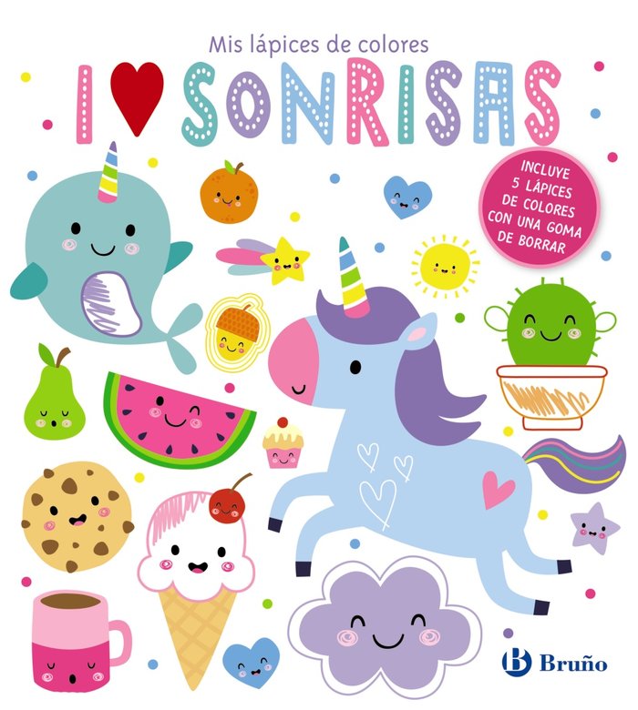 MIS LAPICES DE COLORES I LOVE SONRISAS, de AA.VV. | portada del libro