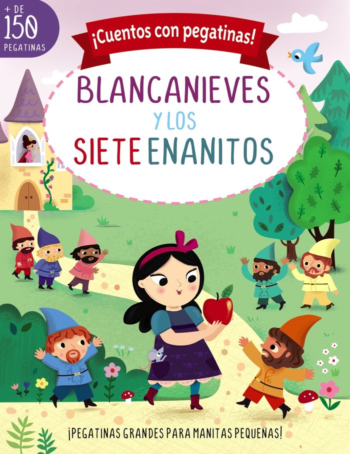 CUENTOS CON PEGATINAS BLANCANIEVES Y LOS SIETE ENANITOS, de LOTT, AMANDA | portada del libro