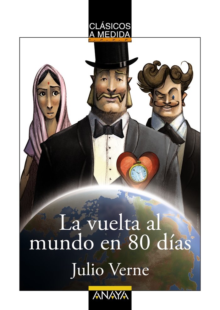 La vuelta al mundo en 80 días, de Verne, Julio | portada del libro