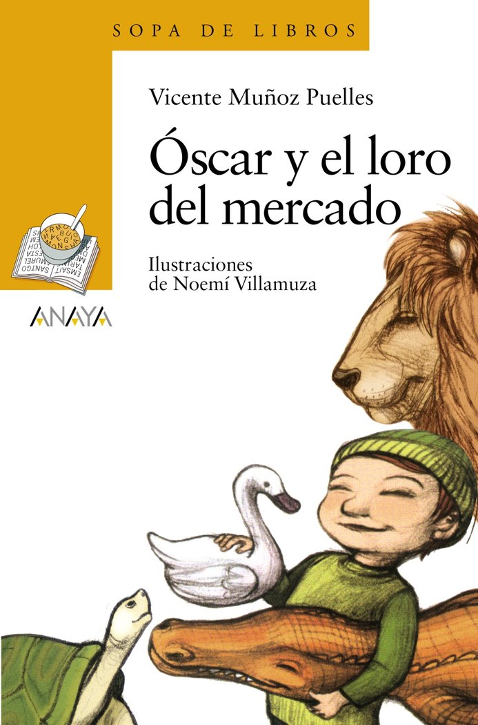 Óscar y el loro del mercado, de Muñoz Puelles, Vicente | portada del libro