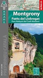 MONTGRONY FONTS DEL LLOBREGAT MAPA, de Varios autores | portada del libro