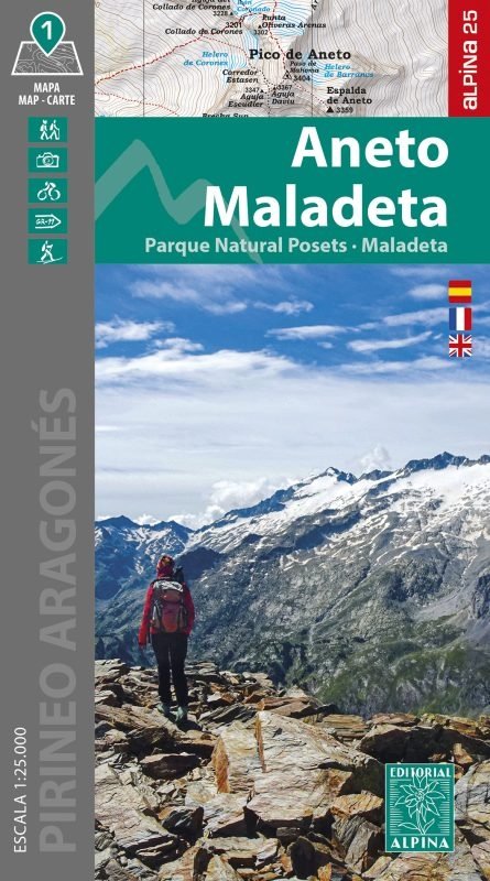 ANETO MALADETA MAPA 1:25.000 CARPETA DESPLEGABLE | portada del libro