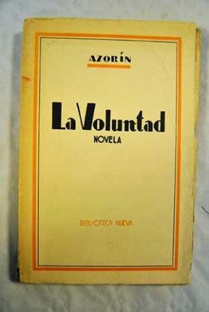 La Voluntad, de Azorín | portada del libro