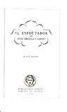 El espectador, de Ortega y Gasset, José | portada del libro