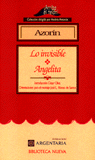 Lo invisible. Angelita, de Azorín | portada del libro
